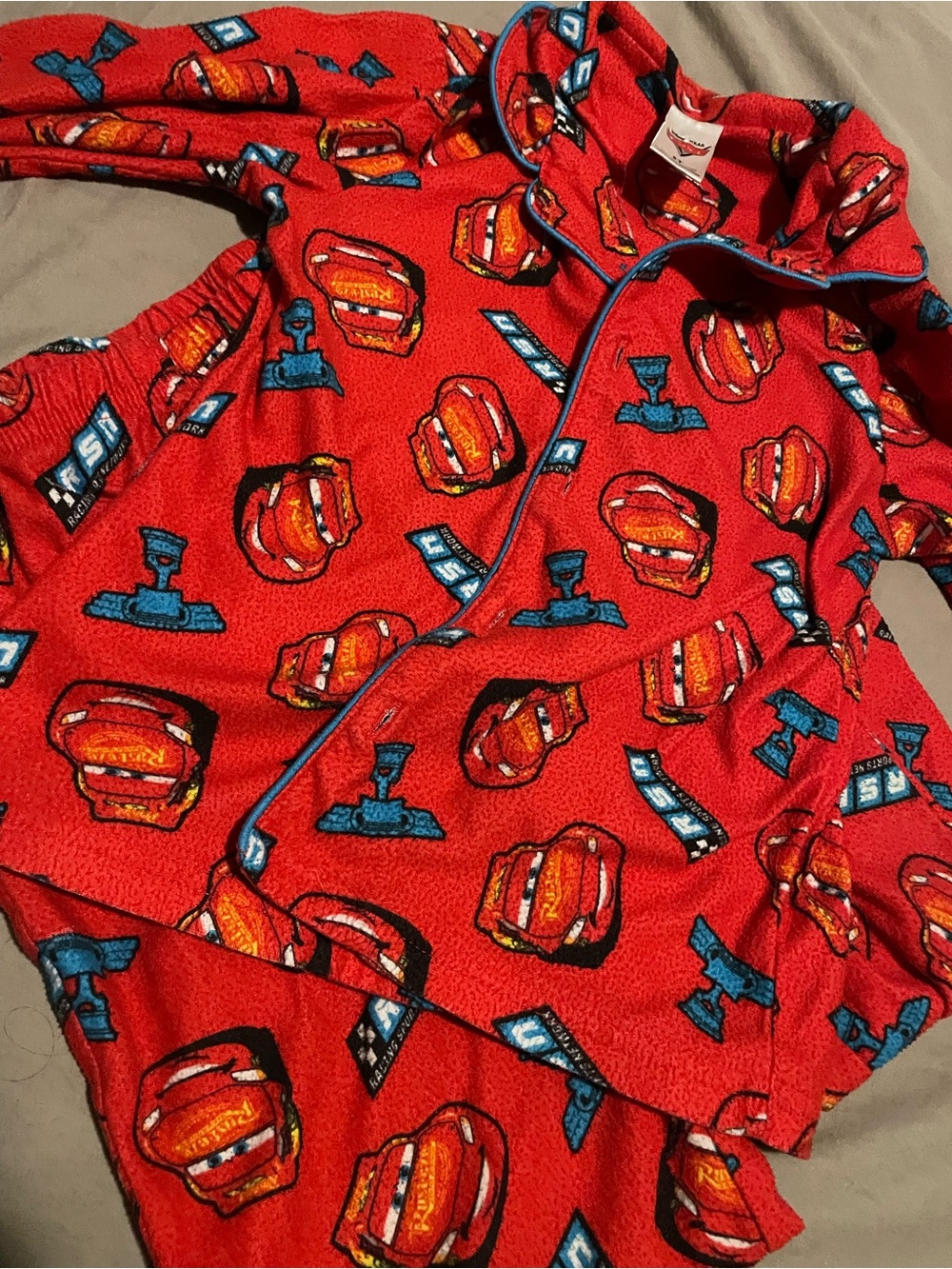 Disney Red Lightning McQueen Kids Pajama Set